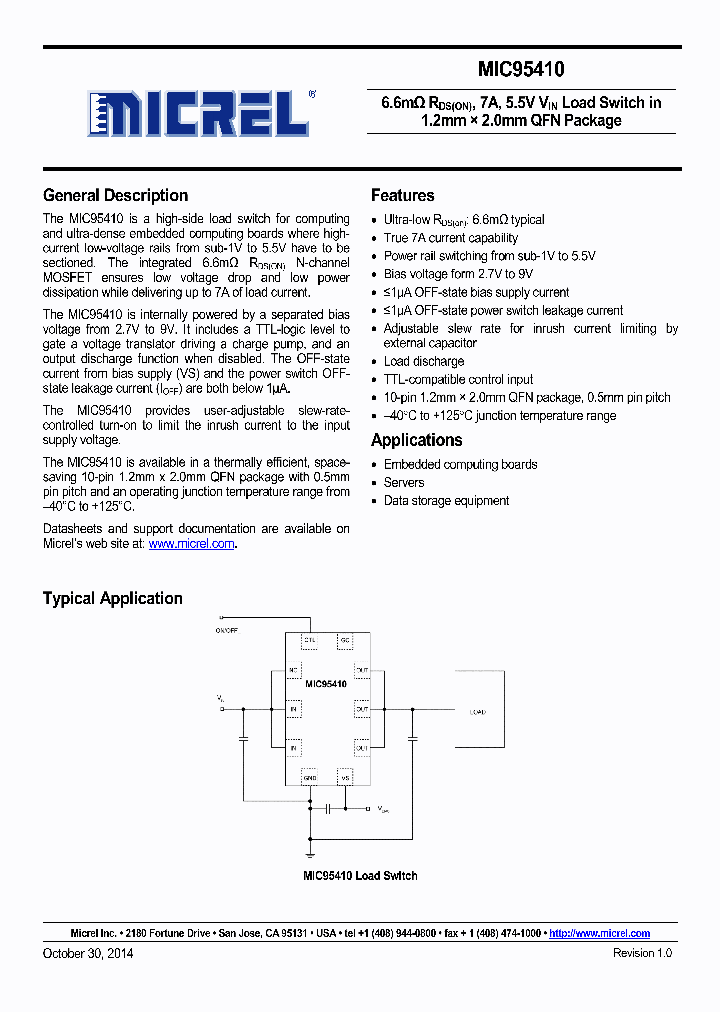 MIC95410YFL_8888595.PDF Datasheet