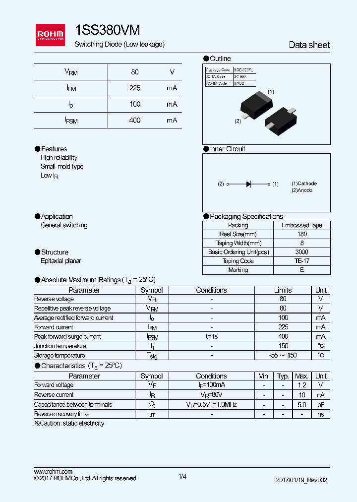 1SS280VM_8889330.PDF Datasheet