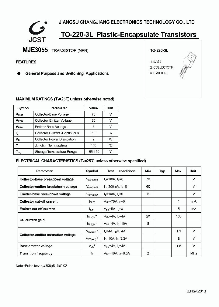 MJE3055_8892436.PDF Datasheet