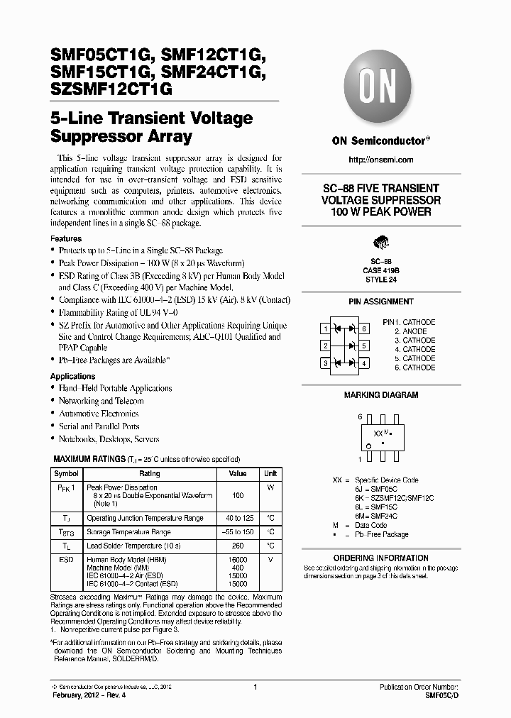 SMF12CT1G_8892593.PDF Datasheet