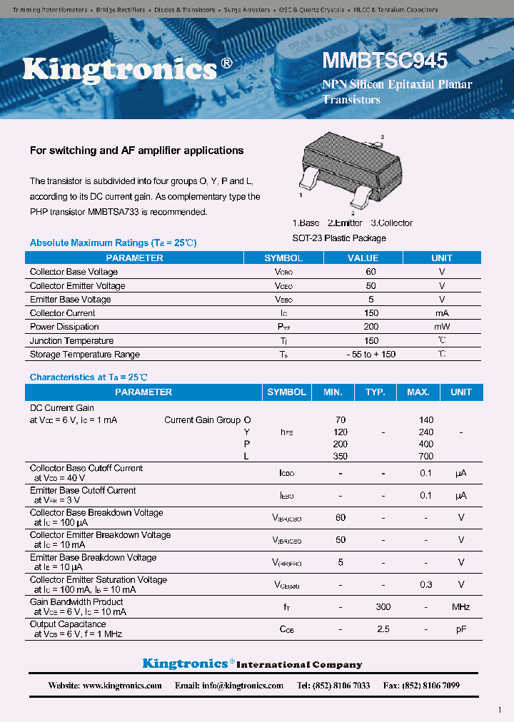 MMBTSC945_8893044.PDF Datasheet