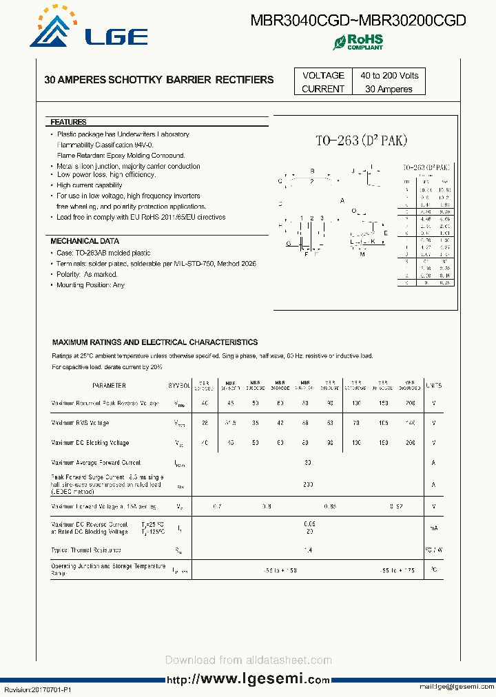 MBR3060CGD_8893208.PDF Datasheet