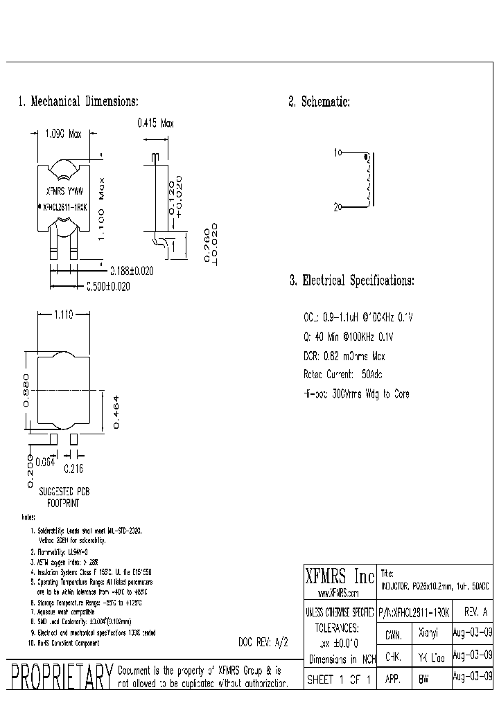 XFHCL2811-1R0K_8893236.PDF Datasheet