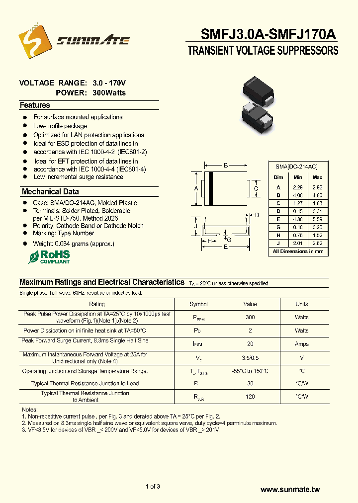 SMFJ30A_8897819.PDF Datasheet