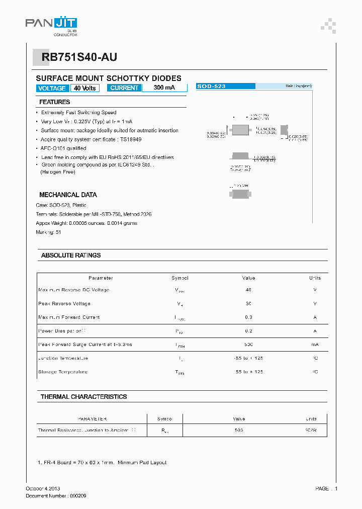 RB751S40-AU_8900765.PDF Datasheet