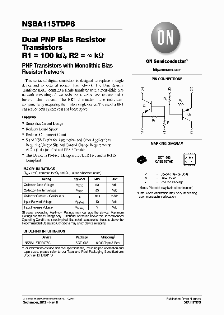 NSBA115TDP6T5G_8902336.PDF Datasheet