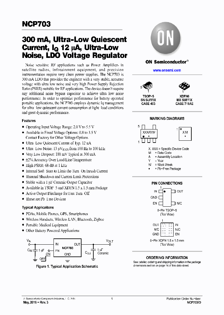 NCP703SN35T1G_8903709.PDF Datasheet