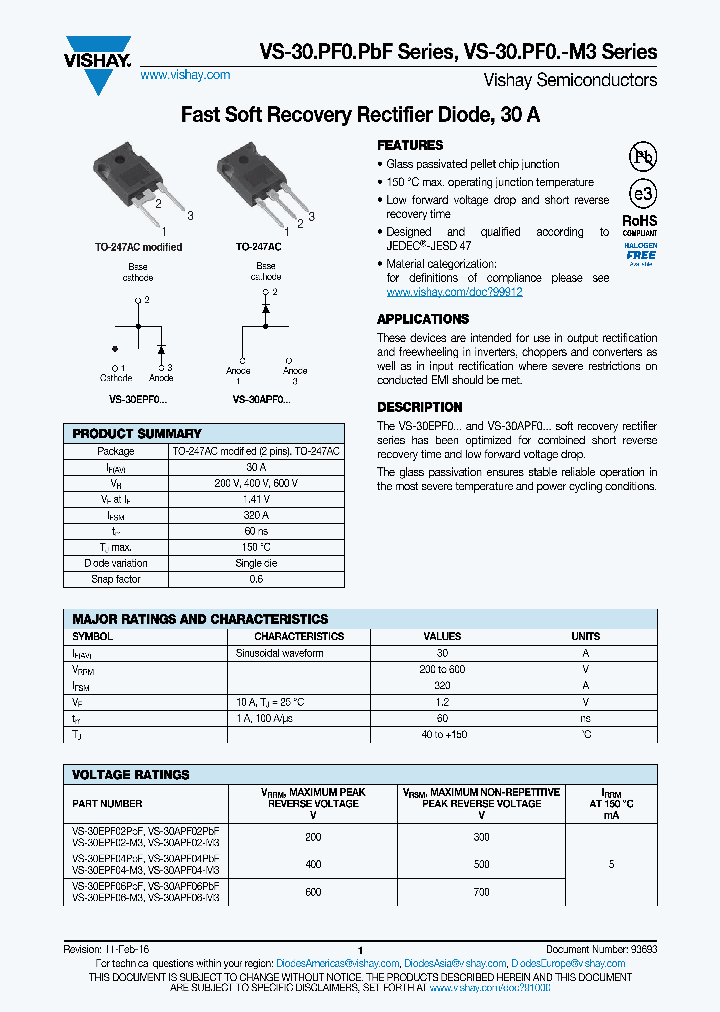 VS-30EPF04-M3_8905935.PDF Datasheet