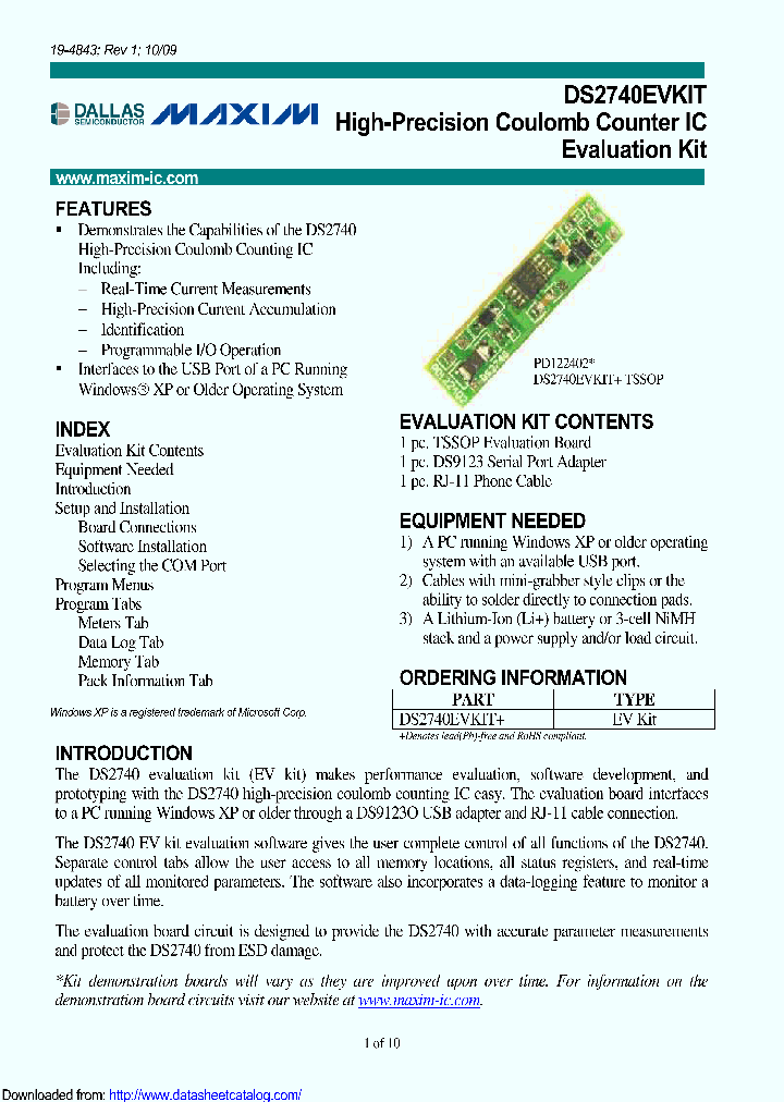 DS2740EVKIT_8906341.PDF Datasheet