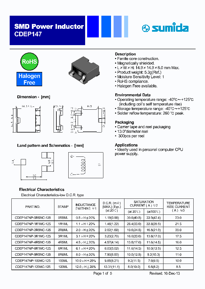 CDEP147NP-9R5MC-95_8907390.PDF Datasheet