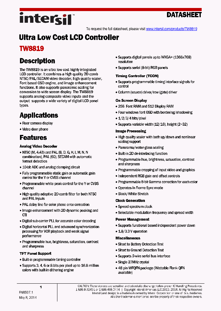 TW8819_8908496.PDF Datasheet