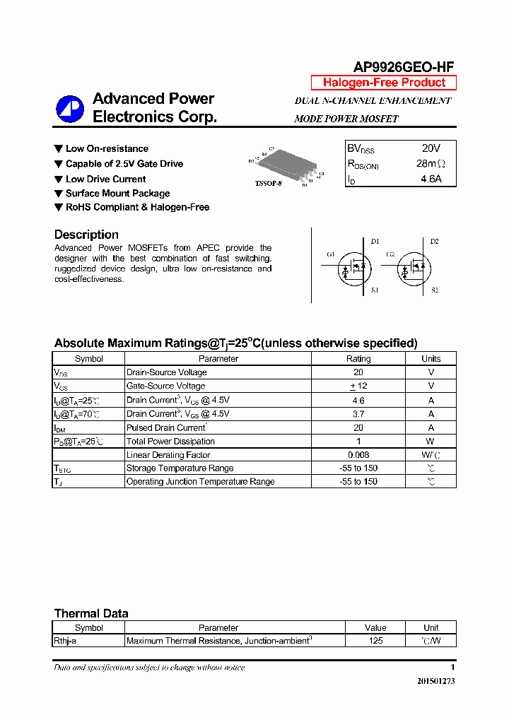 AP9926GEO-HF-16_8909563.PDF Datasheet