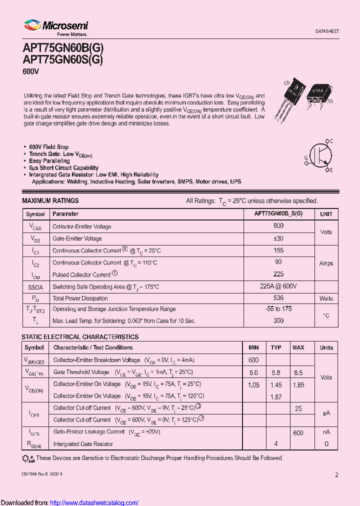 APT75GN60BG_8913320.PDF Datasheet