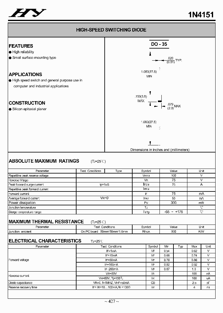 1N4151_8913402.PDF Datasheet