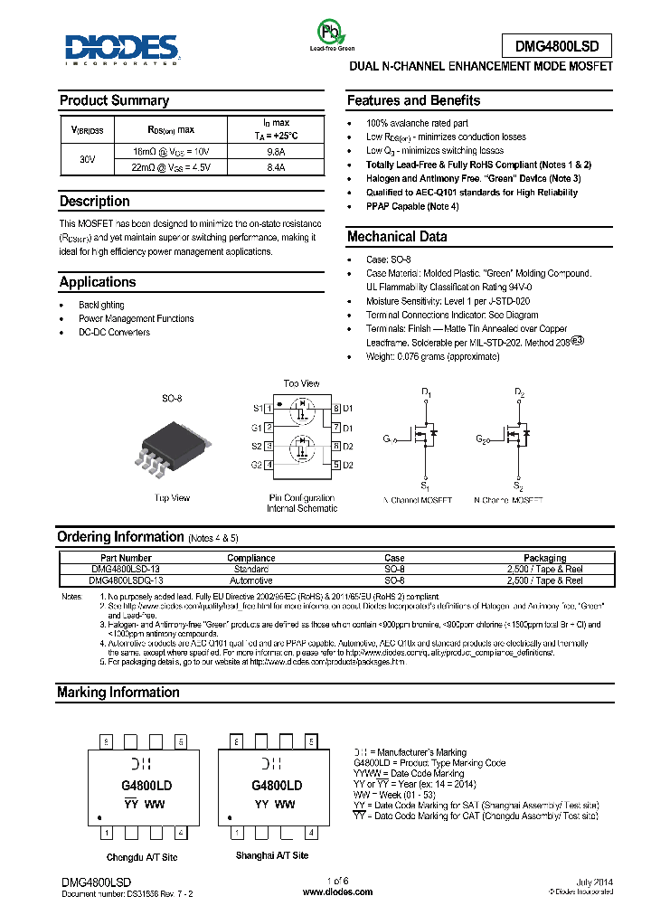 DMG4800LSDQ-13_8914043.PDF Datasheet