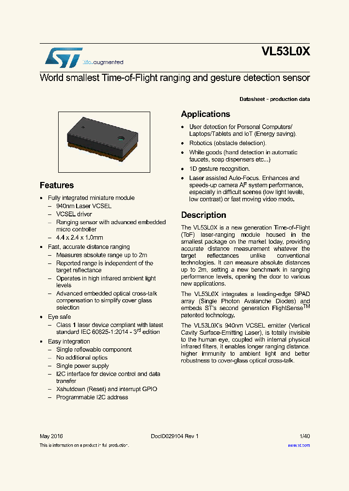 VL53L0X_8914620.PDF Datasheet