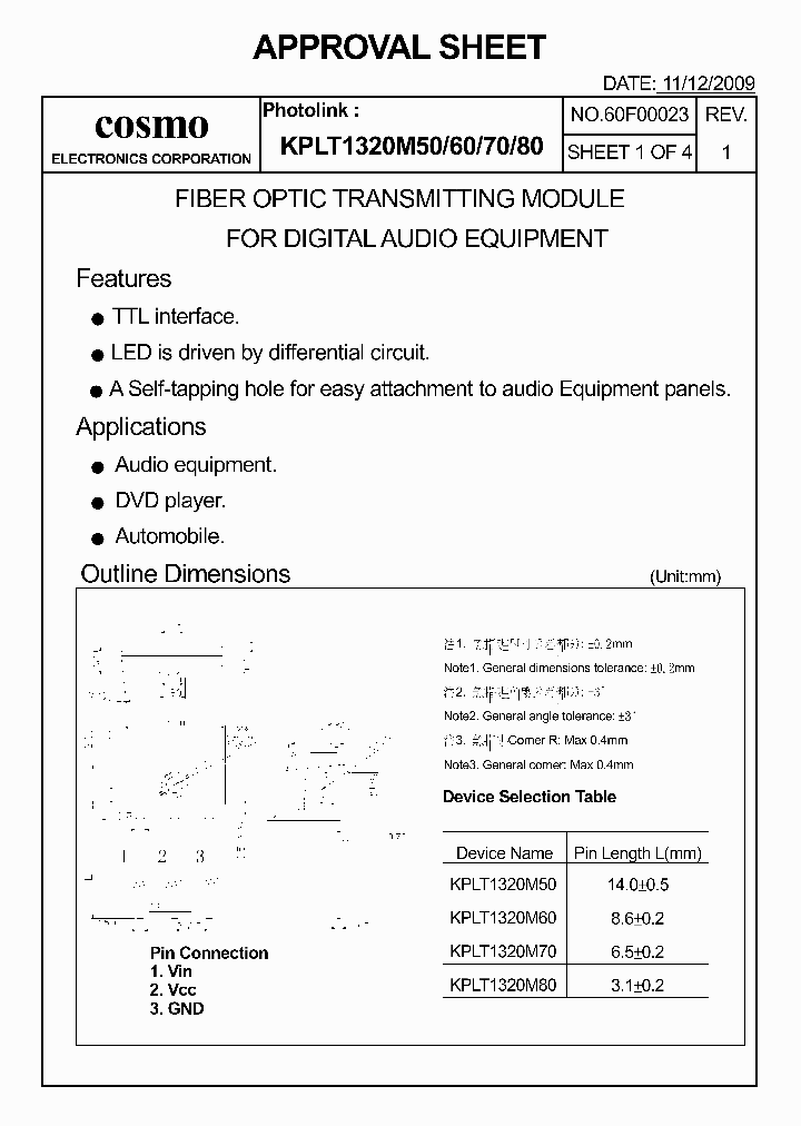 KPLT1320M50_8915622.PDF Datasheet