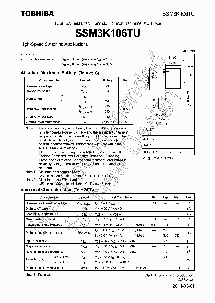 SSM3K106TU-14_8915688.PDF Datasheet