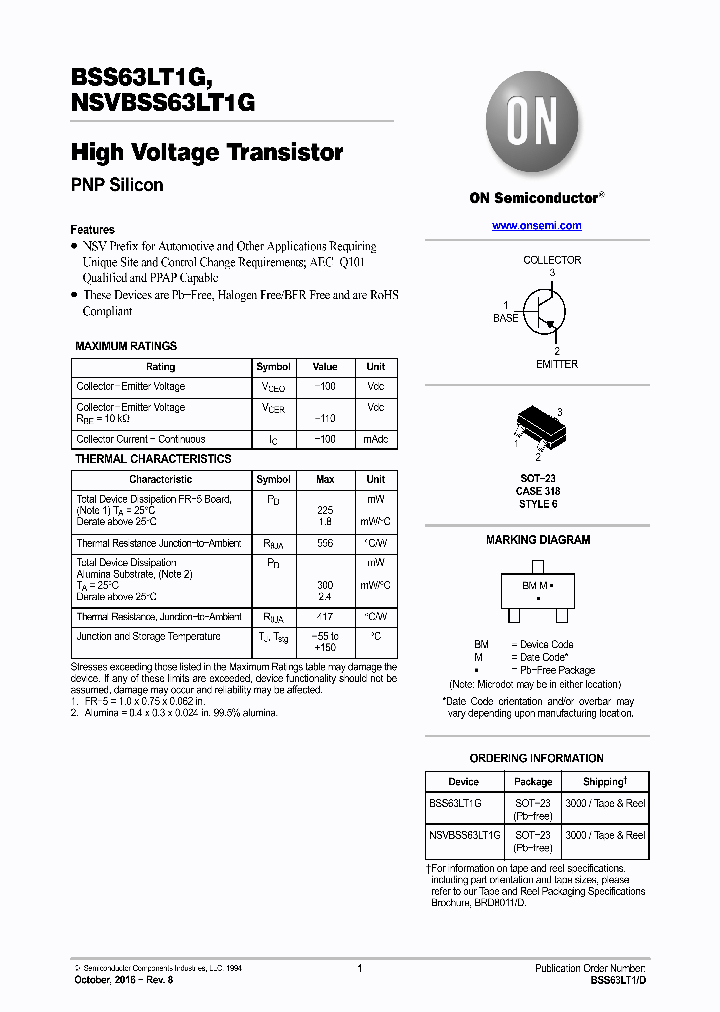 BSS63LT1G-16_8916135.PDF Datasheet