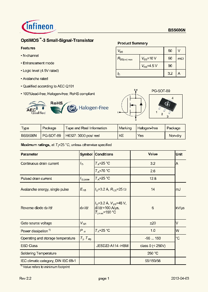 BSS606N_8916130.PDF Datasheet