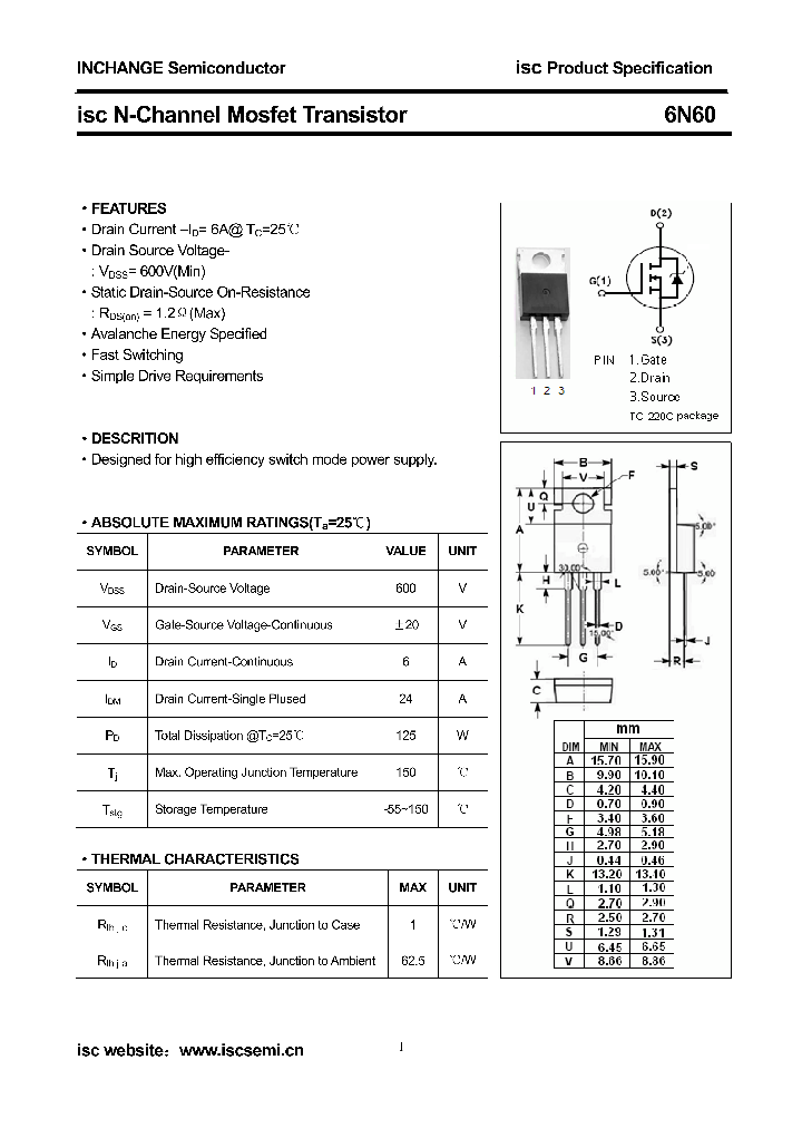 6N60_8917485.PDF Datasheet