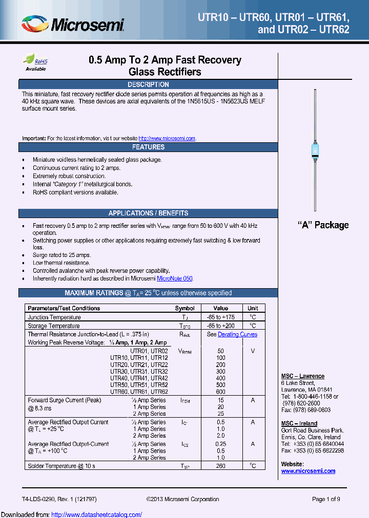 UTR61E3_8918549.PDF Datasheet