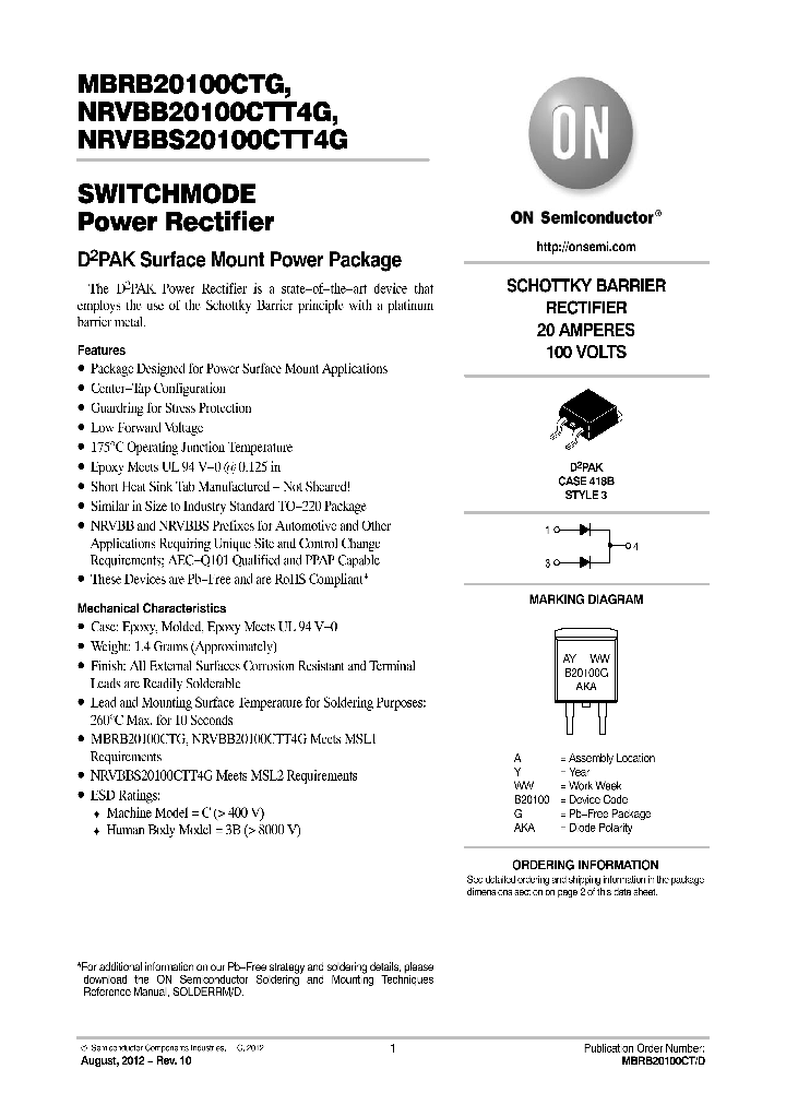 NRVBBS20100CTT4G_8921405.PDF Datasheet