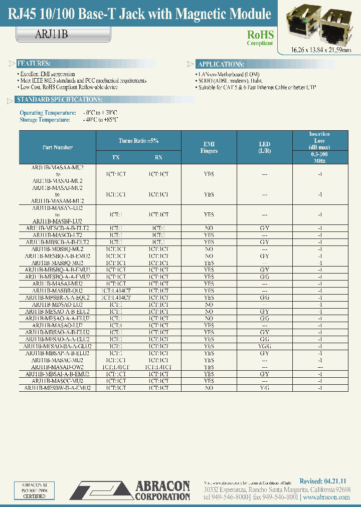 ARJ11B-MESAO-A-A-ELU2_8923119.PDF Datasheet