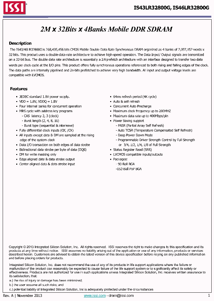 IS46LR32800G-5BLA1_8924452.PDF Datasheet
