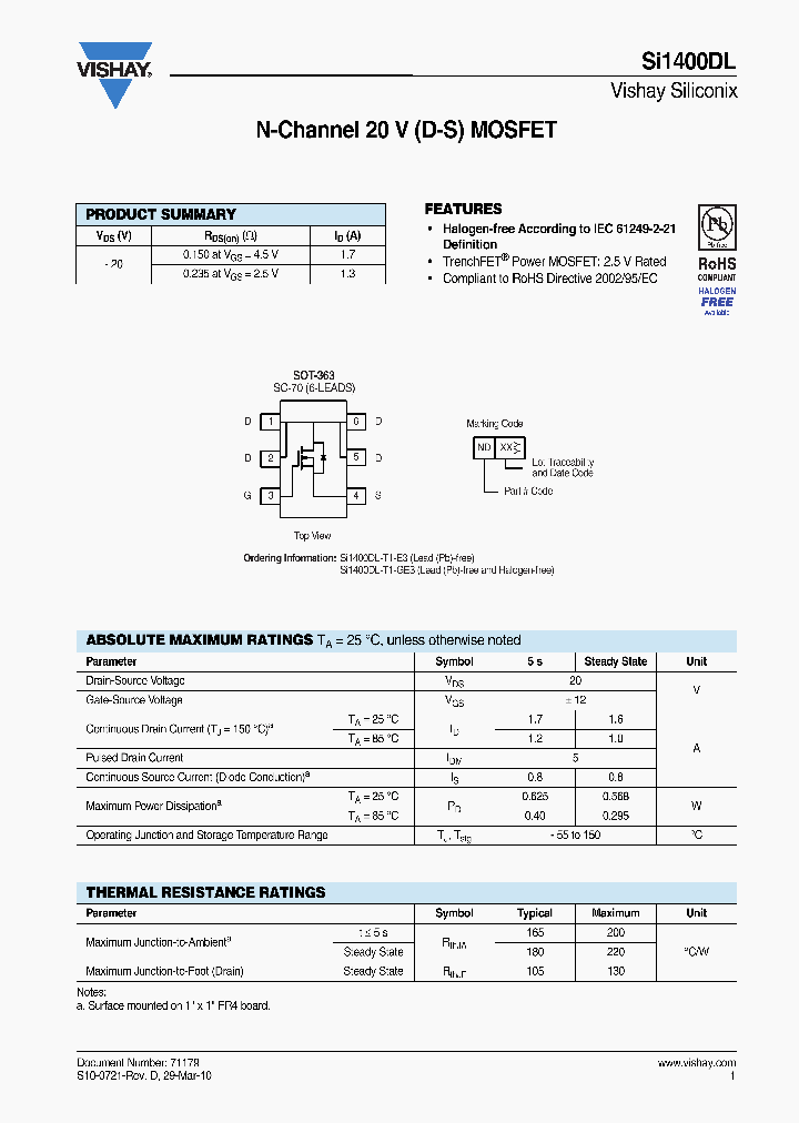 SI1400DL_8926982.PDF Datasheet