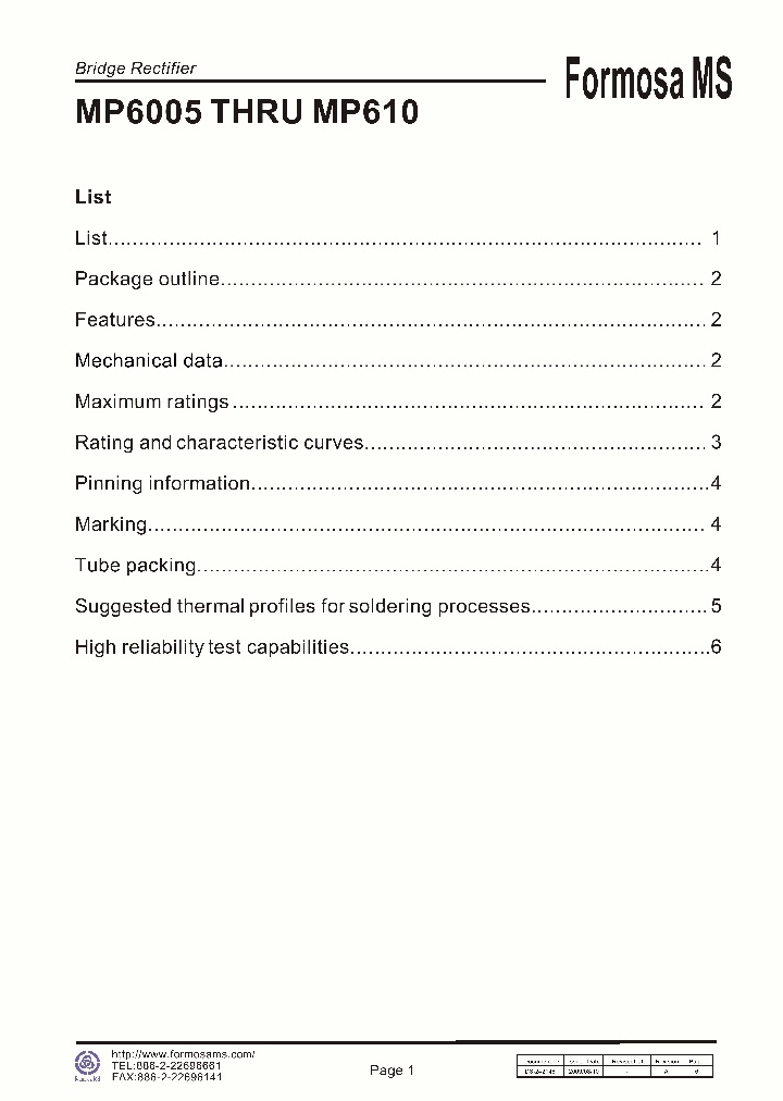 MP610_8927663.PDF Datasheet