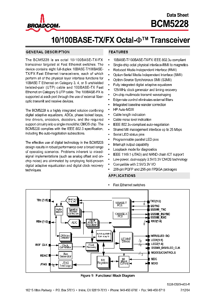 BCM5228_8928335.PDF Datasheet