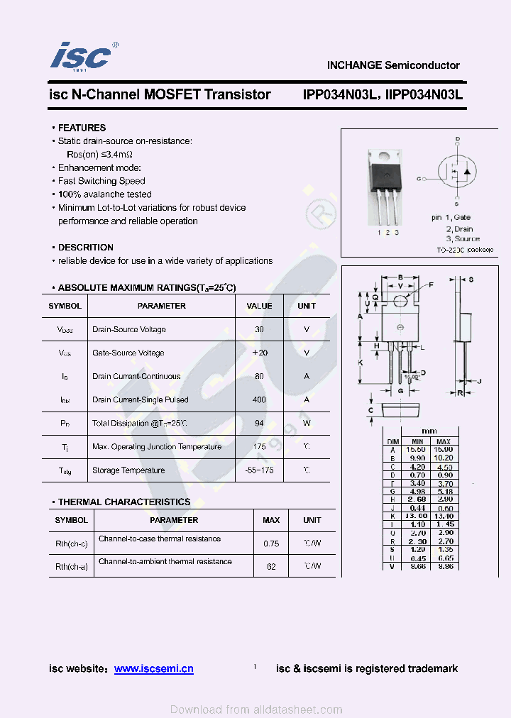 IIPP034N03L_8928654.PDF Datasheet