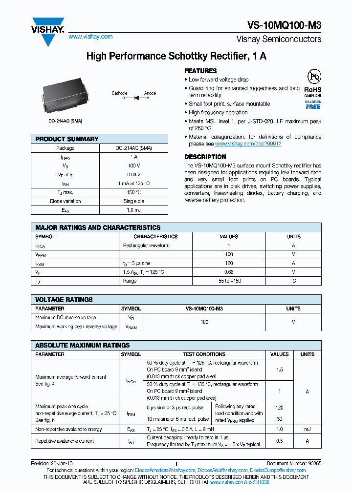 VS-10MQ100-M3_8930758.PDF Datasheet Download --- IC-ON-LINE