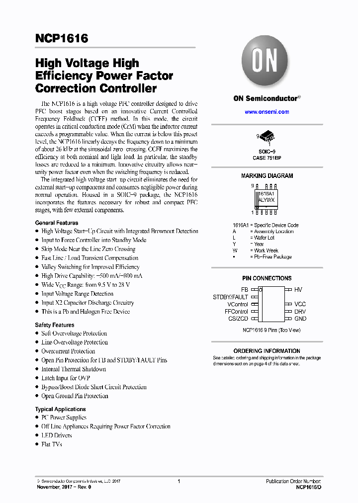 NCP1616A1DR2G_8932316.PDF Datasheet