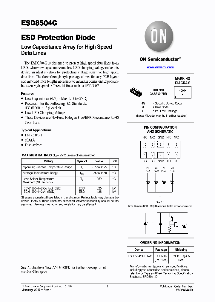 ESD8504GMUTAG_8932955.PDF Datasheet