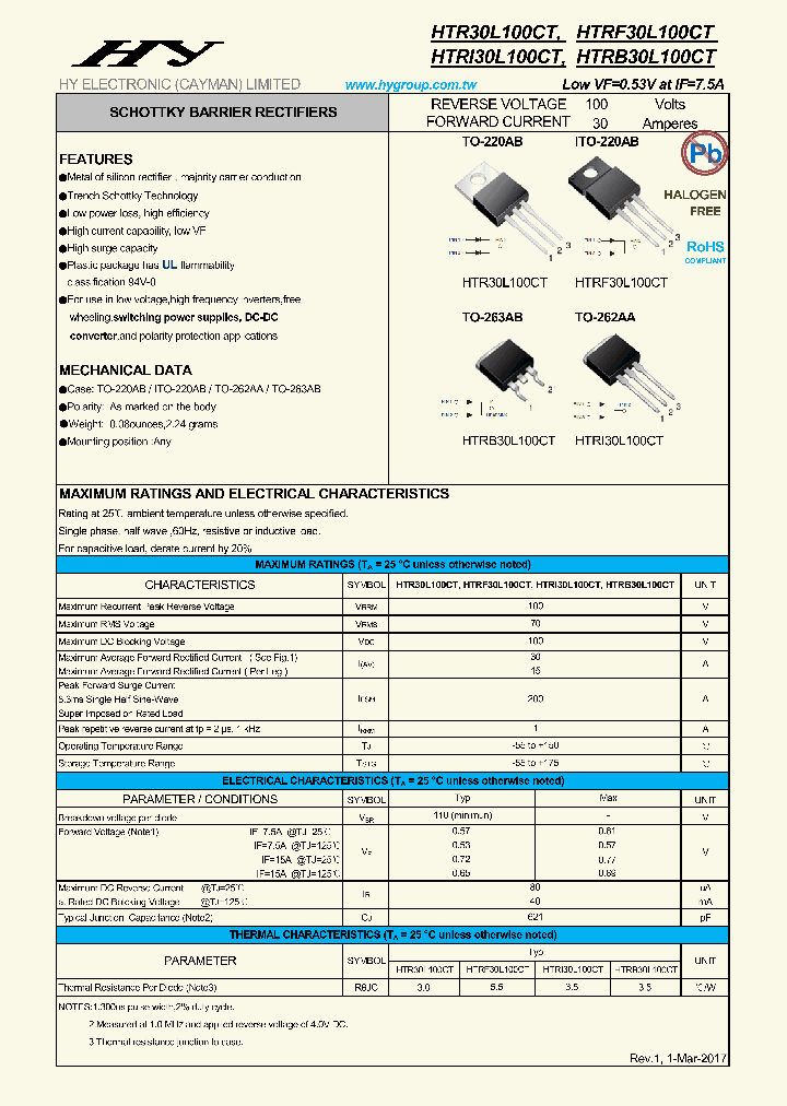 HTR30L100CT_8939694.PDF Datasheet