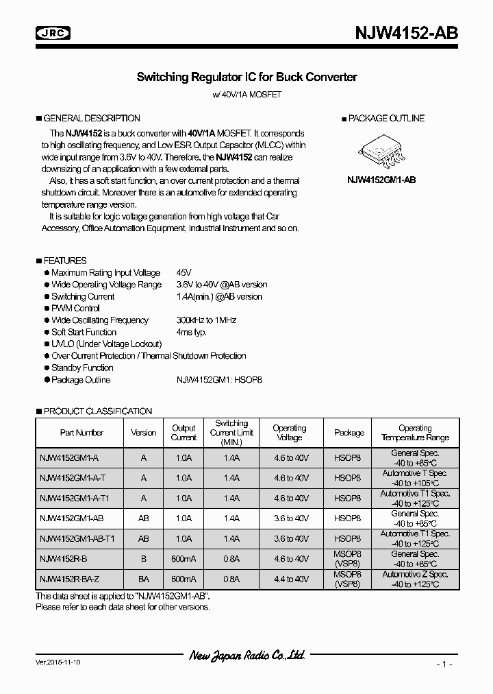 NJW4152-AB-15_8942667.PDF Datasheet