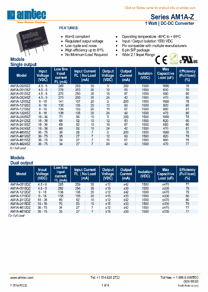 AM1A0515SZ_8943670.PDF Datasheet