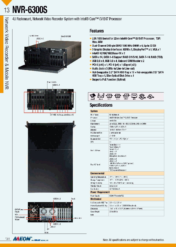 NVR-6300S-X60-A10_8943761.PDF Datasheet