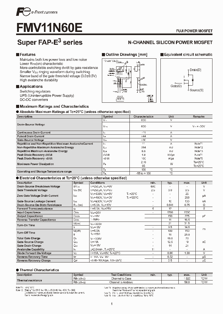 FMV11N60E_8946107.PDF Datasheet