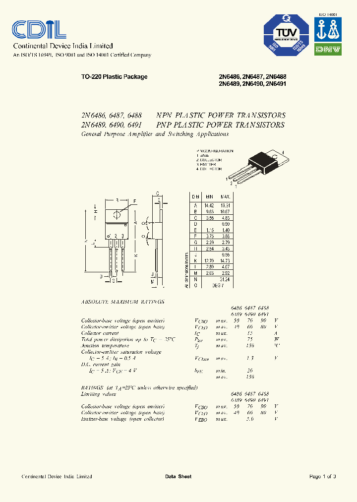 2N6488_8947726.PDF Datasheet