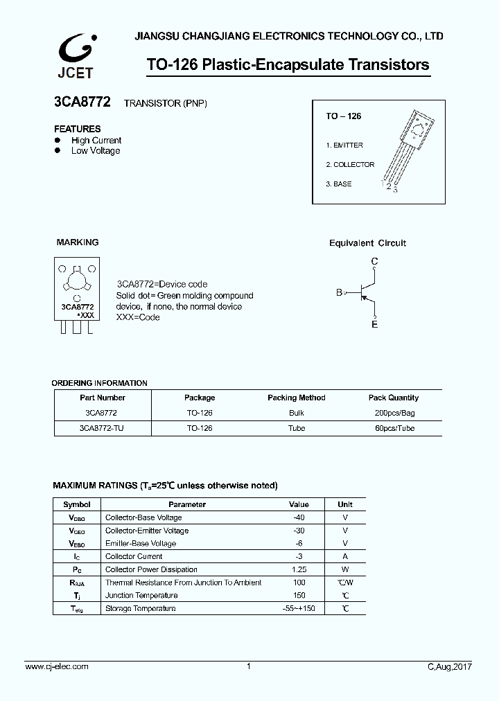 3CA8772_8949293.PDF Datasheet Download --- IC-ON-LINE
