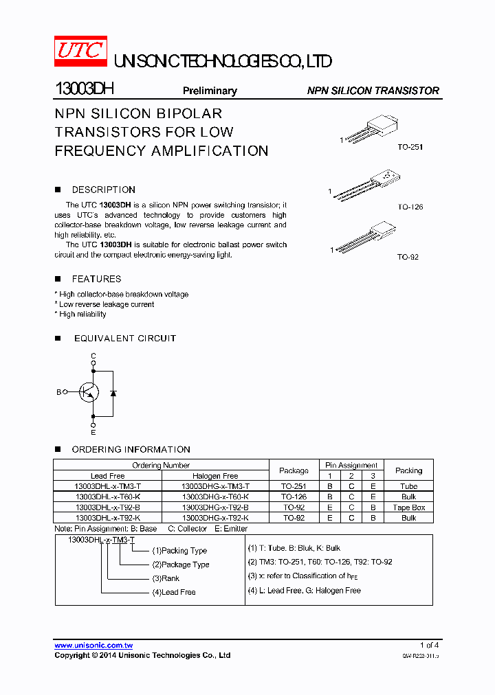 13003DHL-A-T92-K_8949831.PDF Datasheet