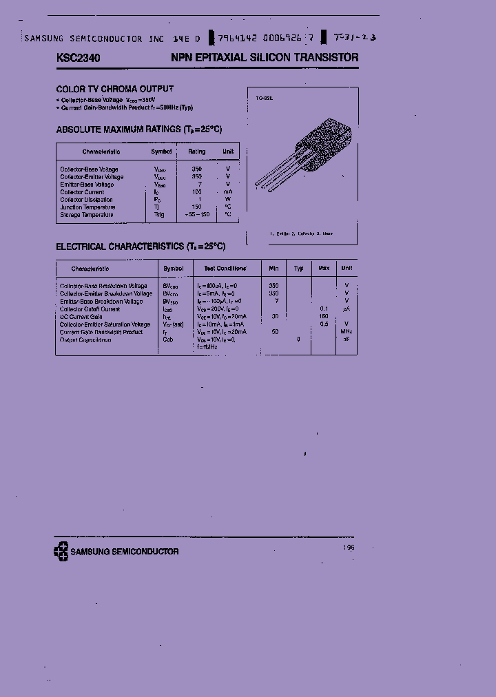 KSC2340_8950533.PDF Datasheet