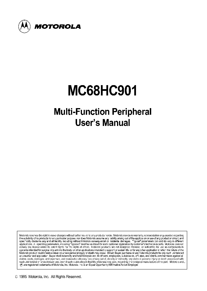 MC68HC901_8952624.PDF Datasheet