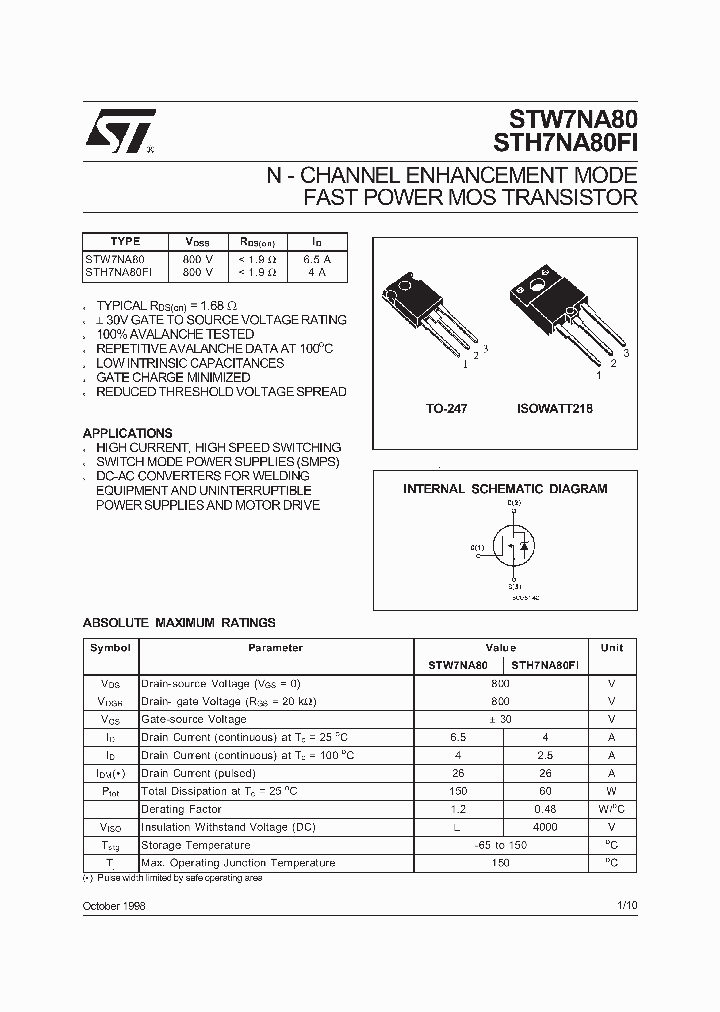 STW7NA80FI_8952346.PDF Datasheet