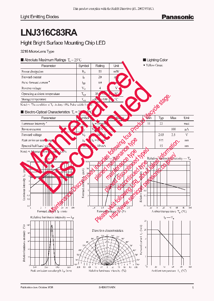 LNJ316C83RA_8955435.PDF Datasheet