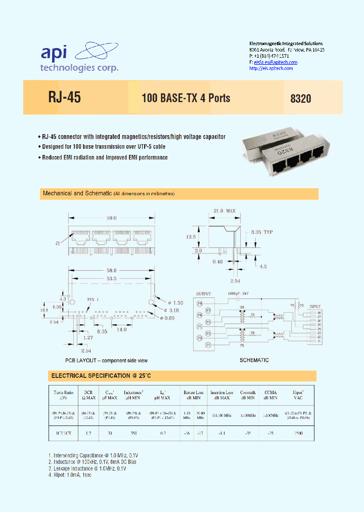 8320_8956505.PDF Datasheet Download --- IC-ON-LINE