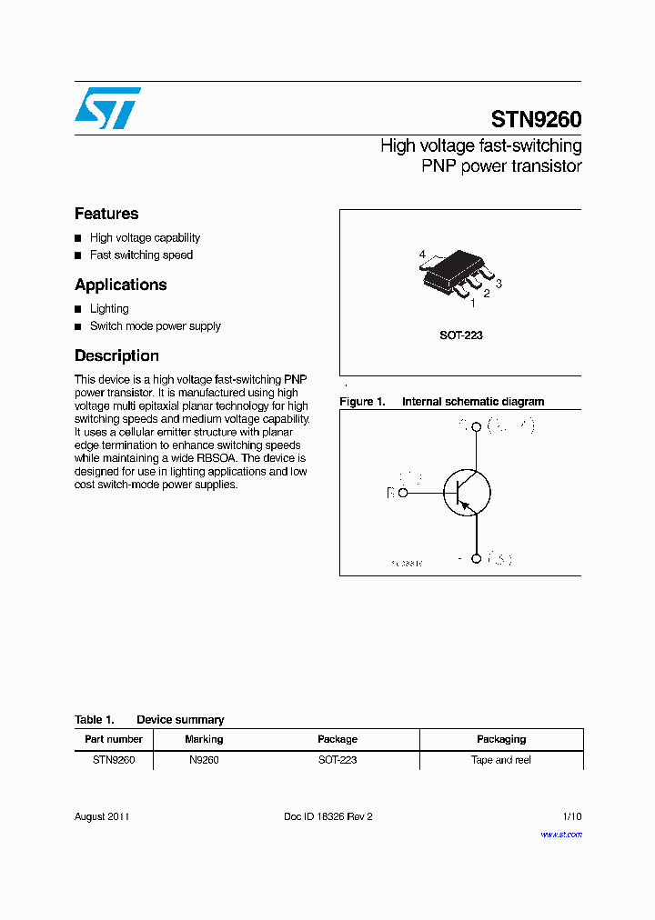 STN9260_8956702.PDF Datasheet